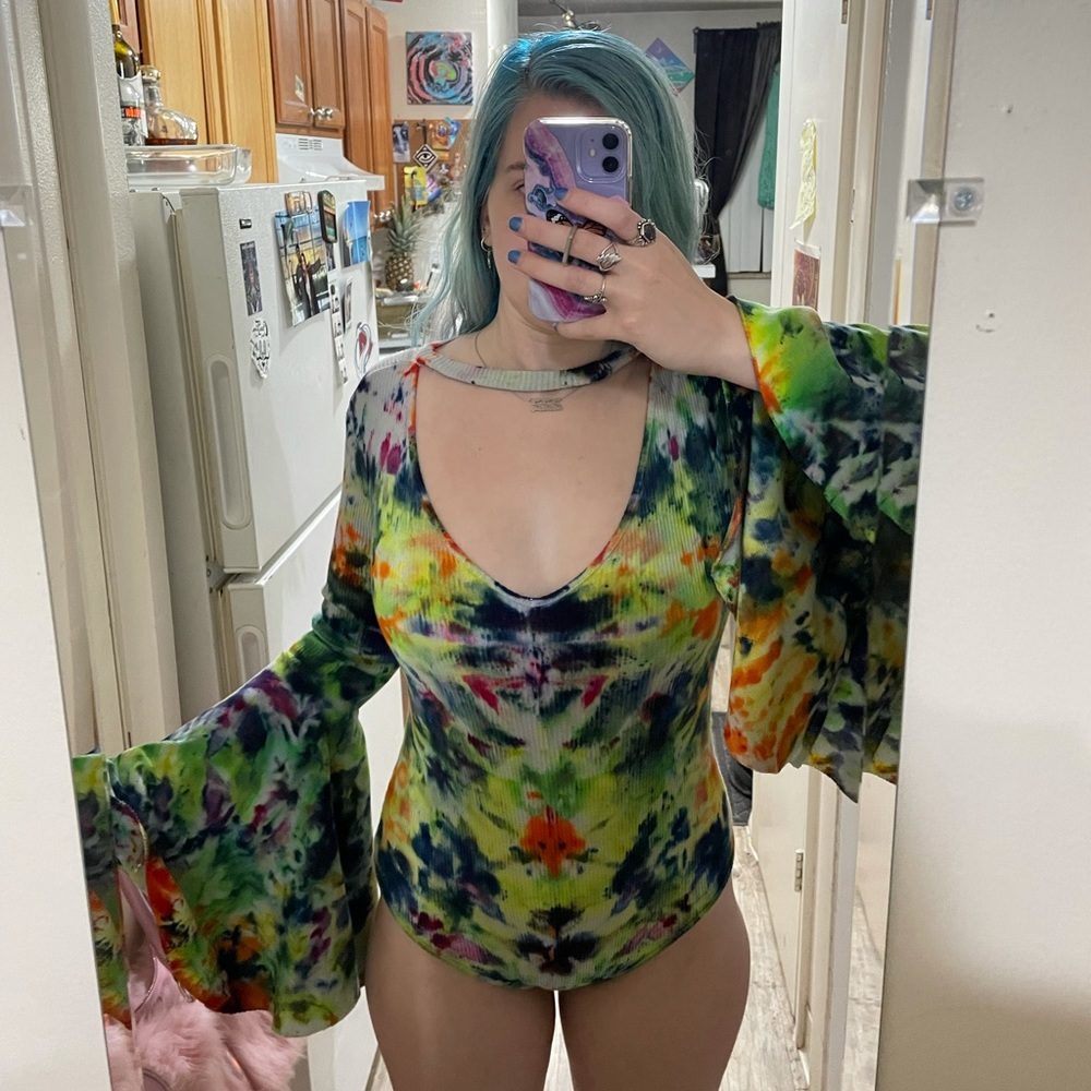Ogtiedyecompany tie dye bodysuit